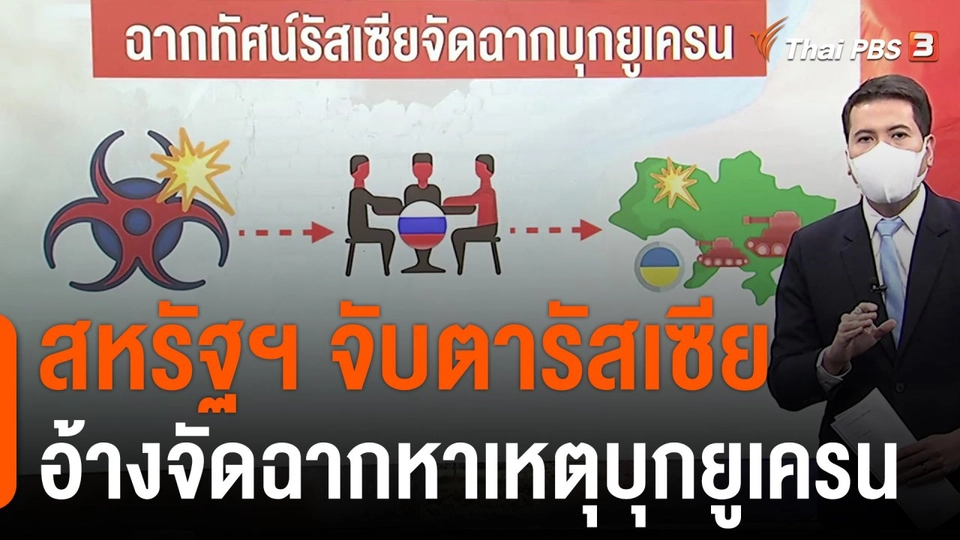 วิเคราะห์สถานการณ์ต่างประเทศ : False Flag Operation สหรัฐฯ จับตารัสเซียอ้างจัดฉากหาเหตุบุกยูเครน