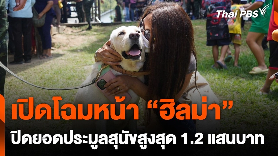 เปิดโฉม "ฮิลม่า" ปิดยอดประมูลสุนัขทหาร สูงสุด 1.2 แสนบาท