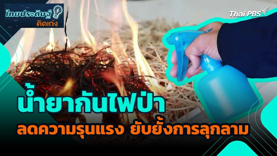ไทยประดิษฐ์คิดเก่ง : นวัตกรรมน้ำยากันไฟป่า