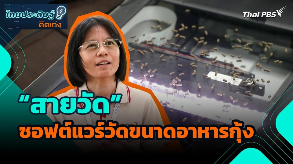 ไทยประดิษฐ์คิดเก่ง : “สายวัด” ซอฟต์แวร์สำหรับวัดขนาดอาหารกุ้ง