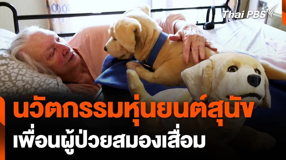 หุ่นยนต์สุนัขเพื่อนผู้ป่วยสมองเสื่อมในสหรัฐอเมริกา