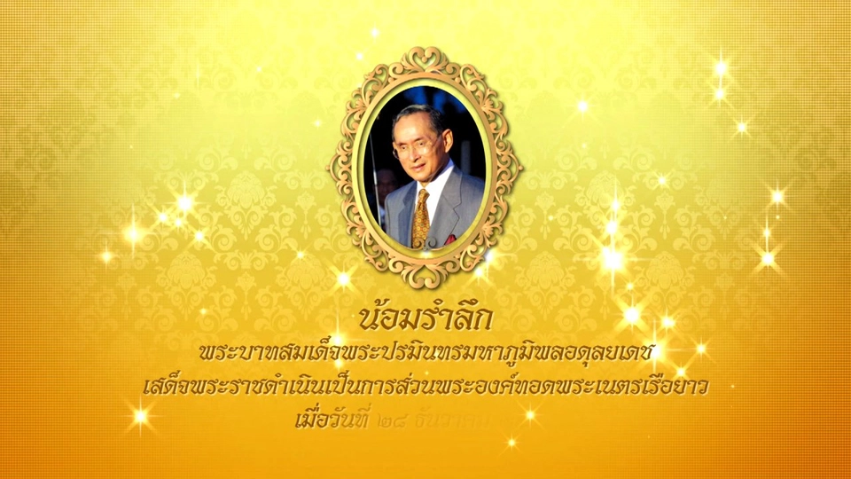 น้อมรำลึกพระบาทสมเด็จพระปรมินทรมหาภูมิพลอดุลยเดช เสด็จพระราชดำเนินเป็นการส่วนพระองค์ ไปทอดพระเนตรเรือยาว