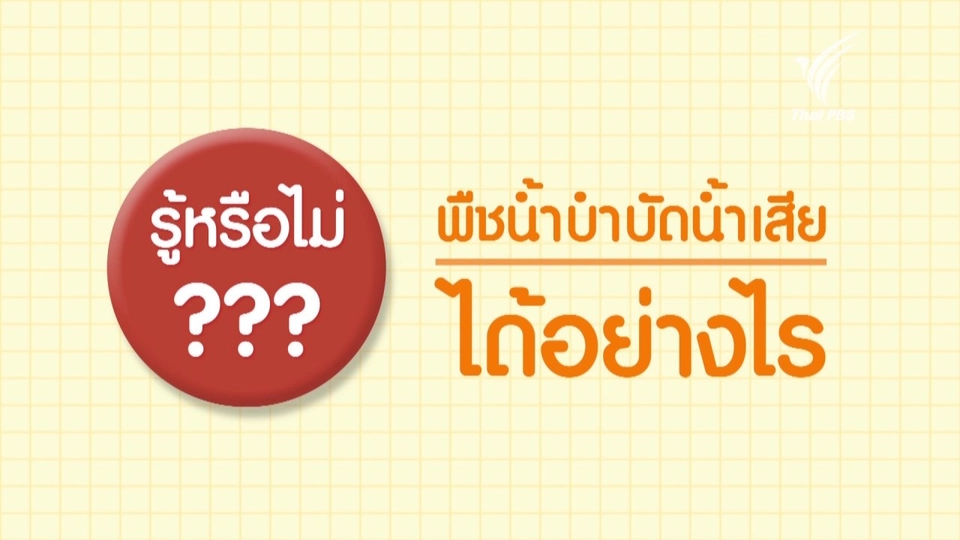 พืชน้ำบำบัดน้ำเสีย