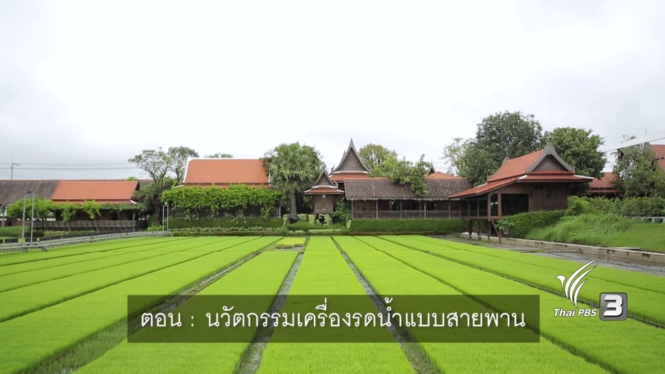 นวัตกรรมเครื่องรดน้ำแบบสายพาน