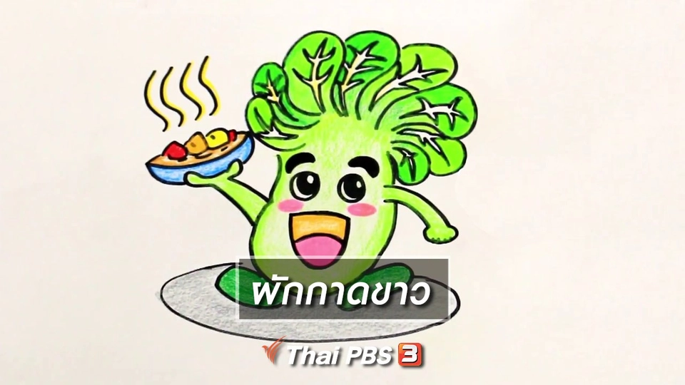 สอนศิลป์สอนวาด : ผักกาดขาว