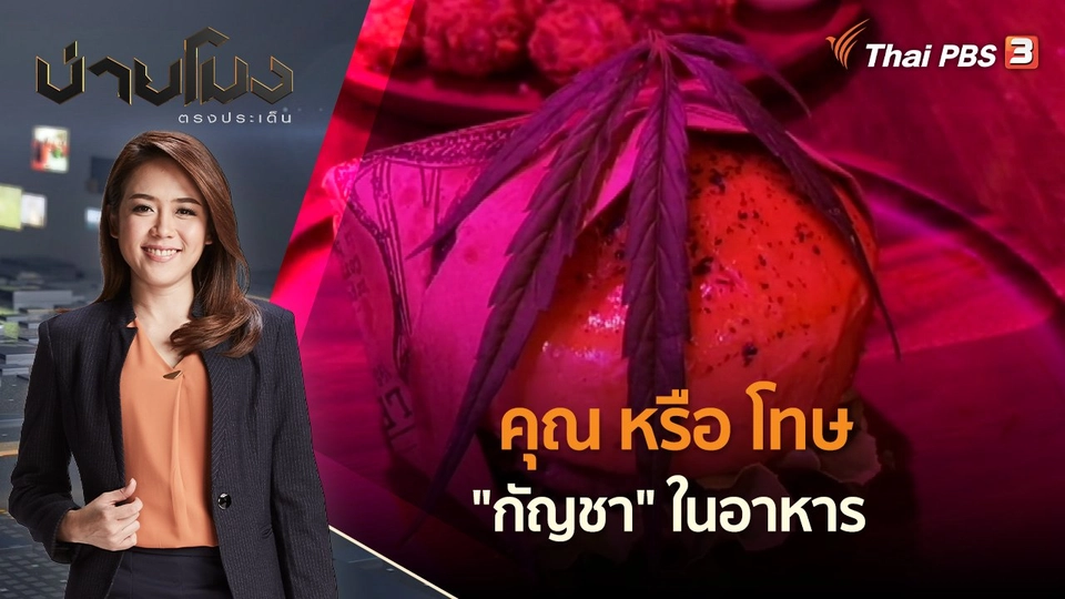 คุณ หรือ โทษ "กัญชา" ในอาหาร | บ่ายโมง ตรงประเด็น | 21 มิ.ย. 65