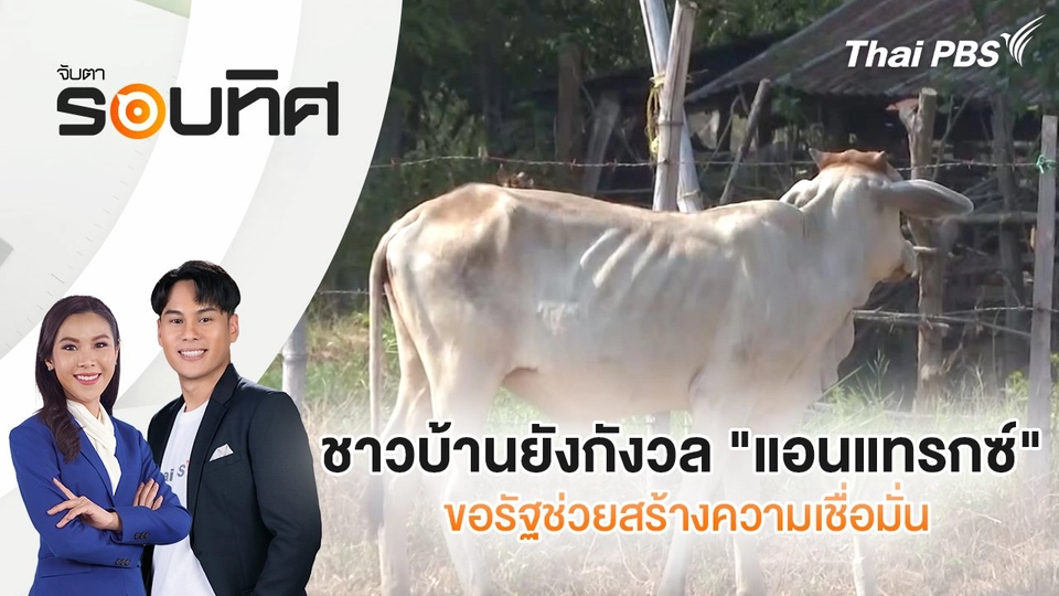 ชาวบ้านยังกังวล"แอนแทรกซ์" ขอรัฐช่วยสร้างความเชื่อมั่น | จับตารอบทิศ | 14 พ.ค. 68