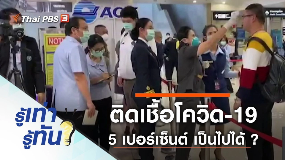 ติดเชื้อโควิด-19 ในร่างกาย 5 เปอร์เซ็นต์ เป็นไปได้หรือไม่