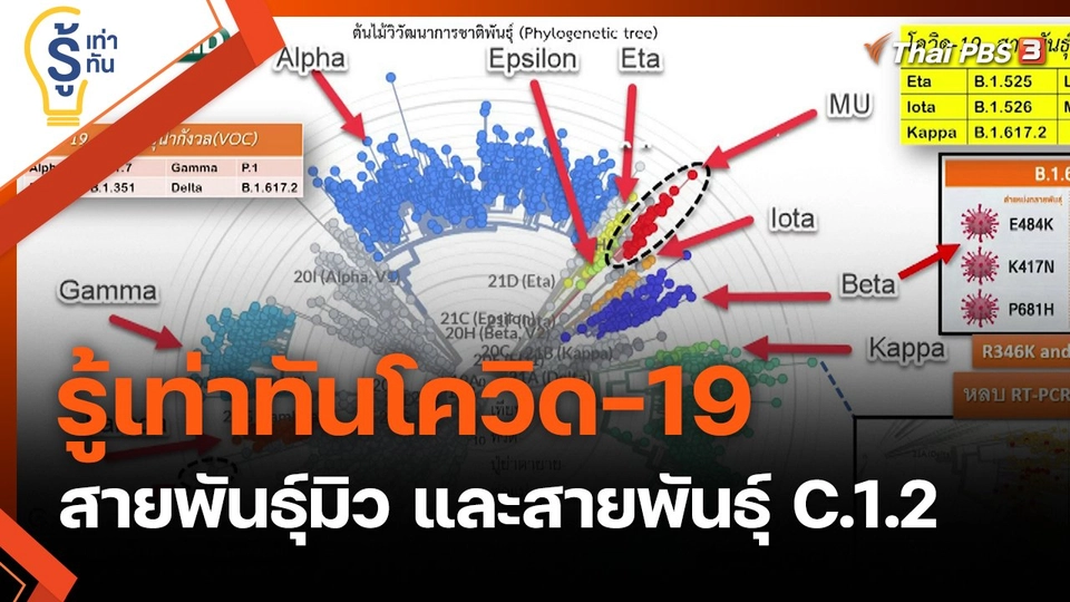รู้เท่าทัน โควิด-19 สายพันธุ์มิว และสายพันธุ์ C.1.2