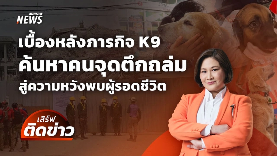 เบื้องหลังภารกิจ K9 ค้นหาคนจุดตึกถล่ม สู่ความหวังพบผู้รอดชีวิต | เสิร์ฟติดข่าว | 3 เม.ย.68