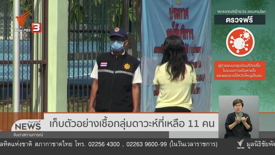 เก็บตัวอย่างเชื้อกลุ่มดาวะห์ที่เหลือ 11 คน