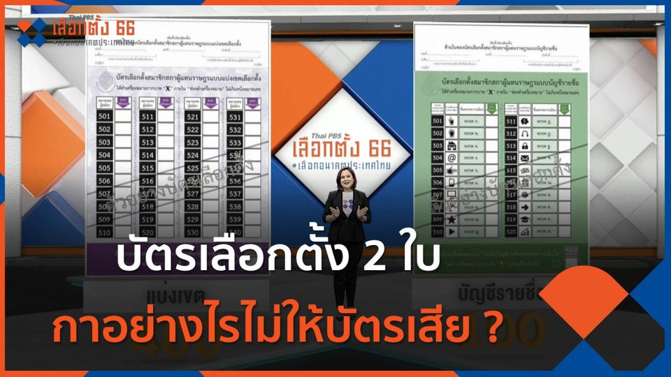 อย่าพลาด! บัตรเลือกตั้ง 2 ใบ กาอย่างไรไม่ให้บัตรเสีย ?
