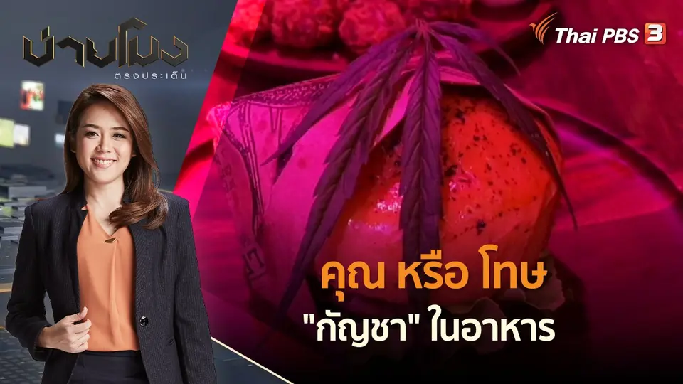 คุณ หรือ โทษ "กัญชา" ในอาหาร | บ่ายโมง ตรงประเด็น | 21 มิ.ย. 65