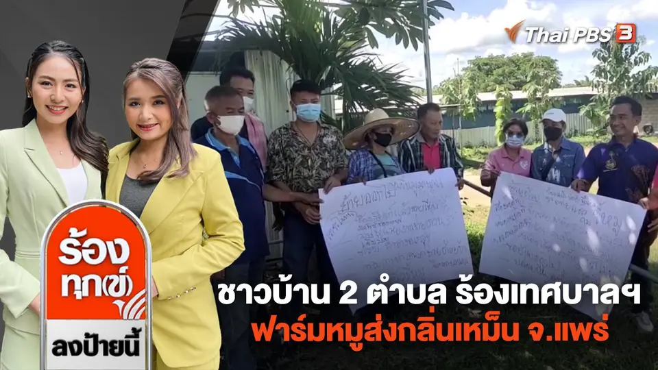 ชาวบ้าน 2 ตำบล ร้องเทศบาลฯ ฟาร์มหมูส่งกลิ่นเหม็น จ.แพร่