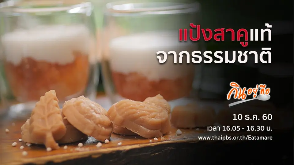 แป้งสาคูแท้จากธรรมชาติ