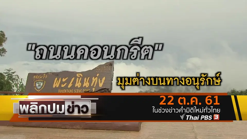 ถนนคอนกรีต มุมต่างบนทางอนุรักษ์