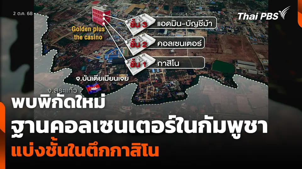 พบพิกัดใหม่ ฐานคอลเซนเตอร์ในกัมพูชา แบ่งชั้นในตึกกาสิโน