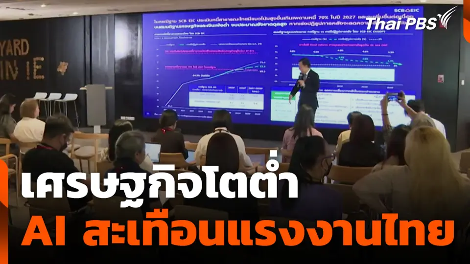เศรษฐกิจโตต่ำ AI สะเทือนแรงงานไทย
