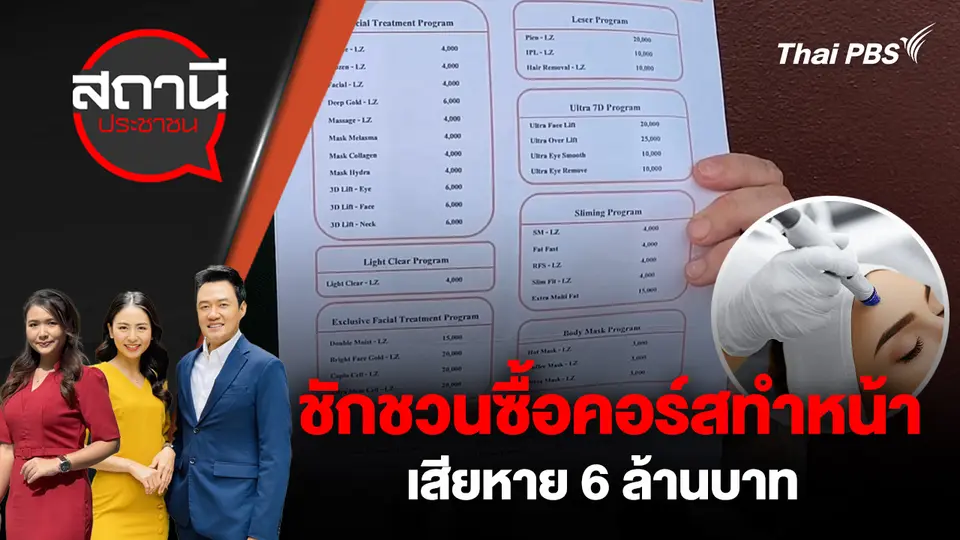 ชักชวนซื้อคอร์สทำหน้า เสียหาย 6 ล้านบาท