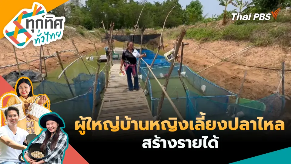 ผู้ใหญ่บ้านหญิงเลี้ยงปลาไหลสร้างรายได้