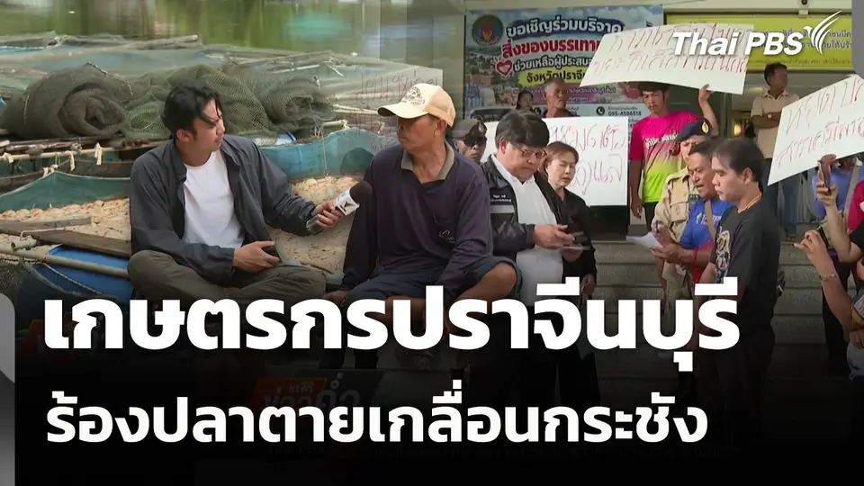 เกษตรกรปราจีนบุรี ร้องปลาตายเกลื่อนกระชัง