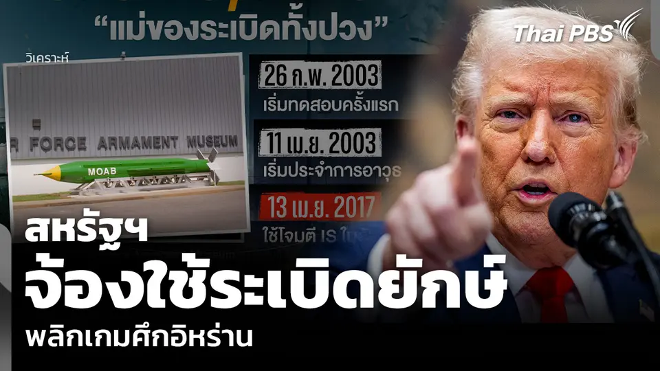 วิเคราะห์: สหรัฐฯ จ้องใช้ระเบิดยักษ์ พลิกเกมศึกอิหร่าน