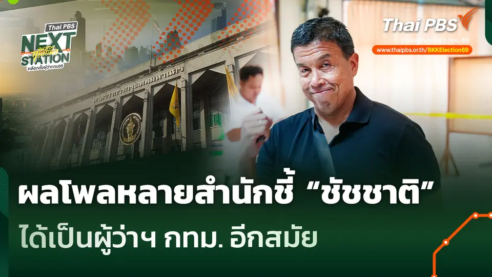 ผลโพลหลายสำนักชี้ “ชัชชาติ” ได้เป็นผู้ว่าฯ กทม. อีกสมัย