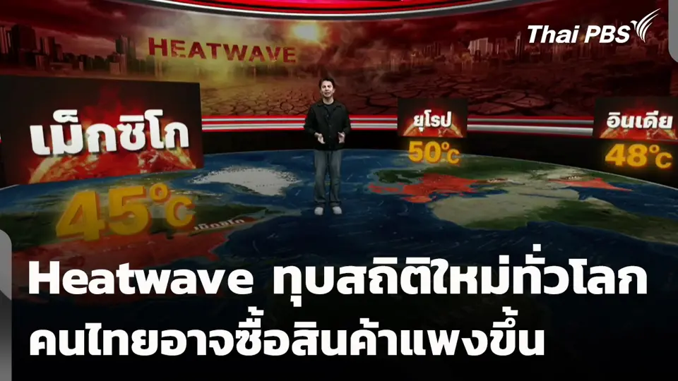 Heatwave ทุบสถิติใหม่ทั่วโลก คนไทยอาจซื้อสินค้าแพงขึ้น