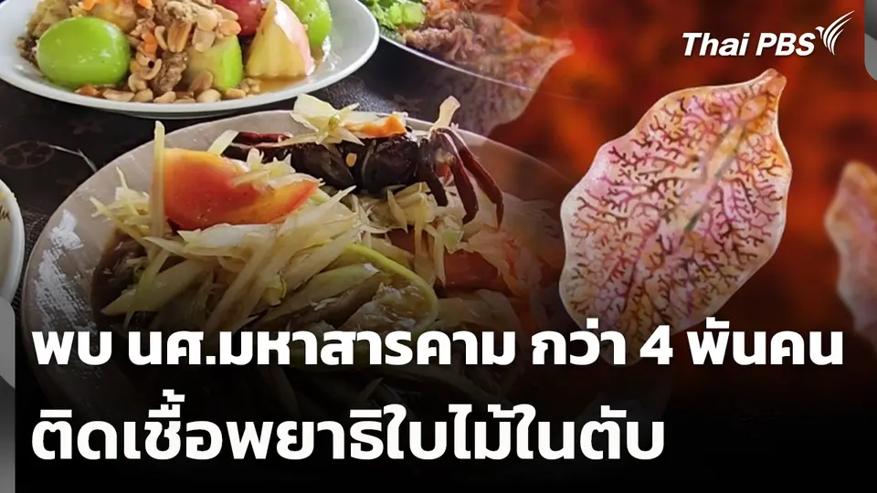 พบ นศ.มหาสารคาม ติดเชื้อพยาธิใบไม้ในตับ กว่า 4 พันคน