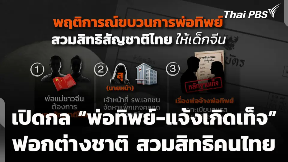 เปิดกล “พ่อทิพย์-แจ้งเกิดเท็จ” ฟอกต่างชาติ สวมสิทธิคนไทย