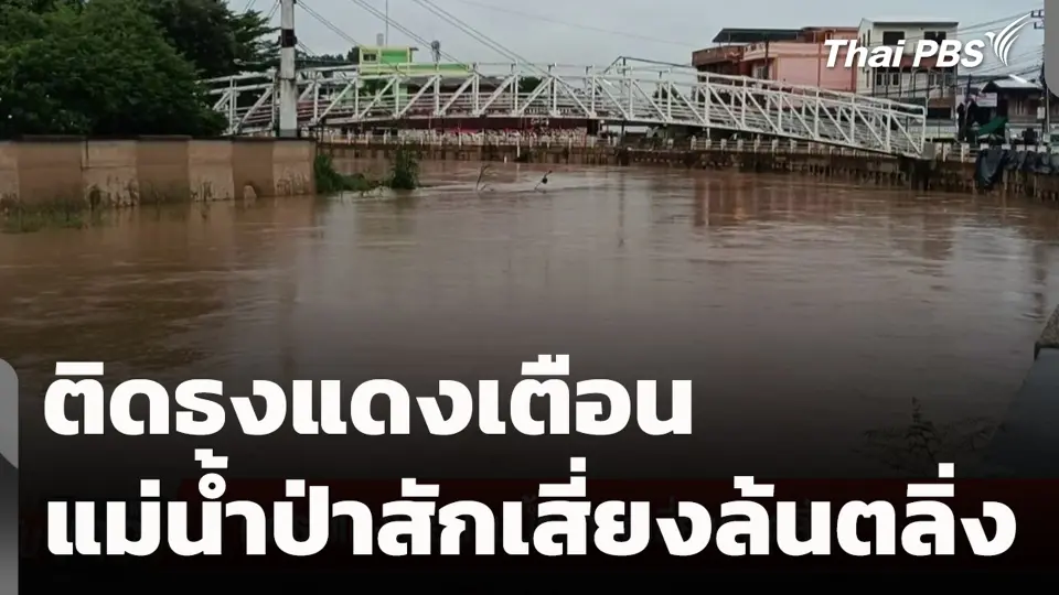 ติดธงแดงเตือนแม่น้ำป่าสักเสี่ยงล้นตลิ่ง
