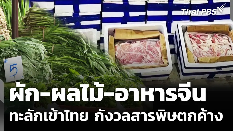 ผัก-ผลไม้-อาหารจีน ทะลักเข้าไทย กังวลสารพิษตกค้าง