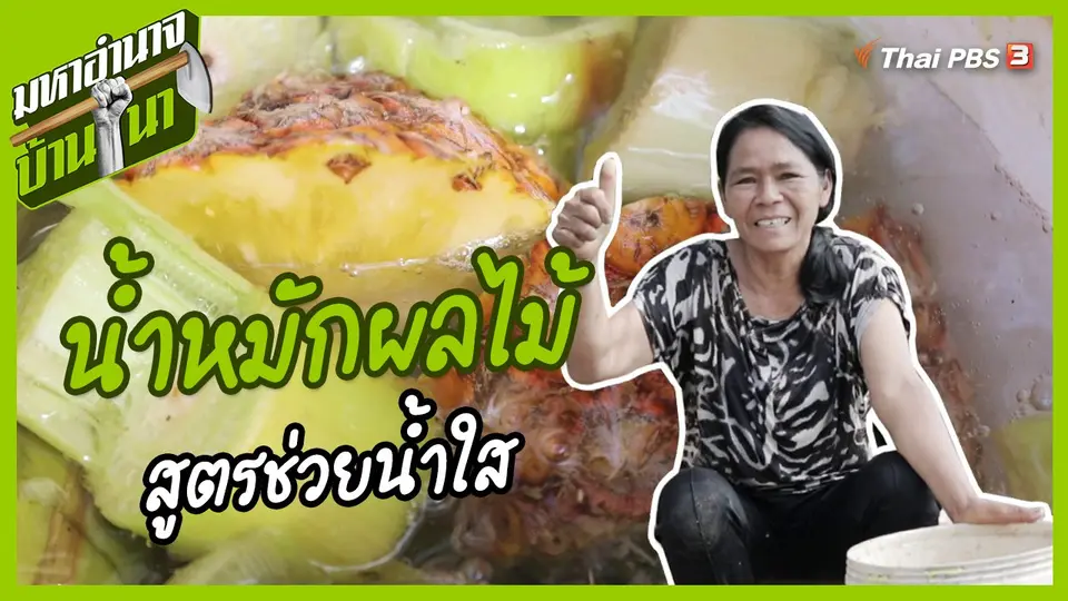 สูตรลับฉบับบ้านนา : น้ำหมักผลไม้สูตรช่วยน้ำใส