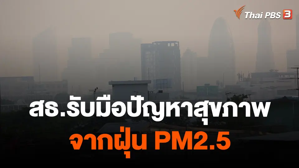 สธ.รับมือปัญหาสุขภาพจากฝุ่น PM2.5