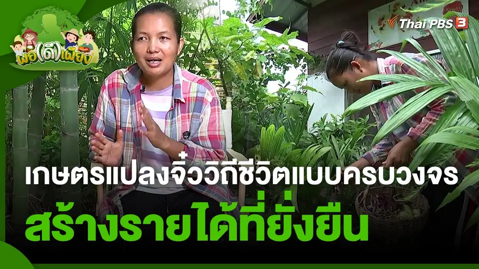 ​พอดีพอเพียง : เกษตรแปลงจิ๋ววิถีชีวิตแบบครบวงจร สร้างรายได้ที่ยั่งยืน