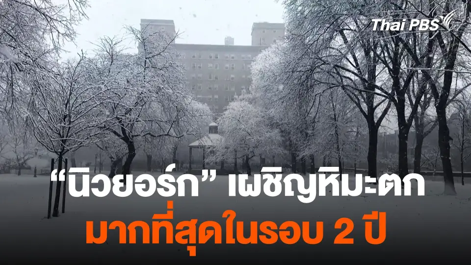 "นิวยอร์ก" หิมะตกมากที่สุดในรอบ 2 ปี