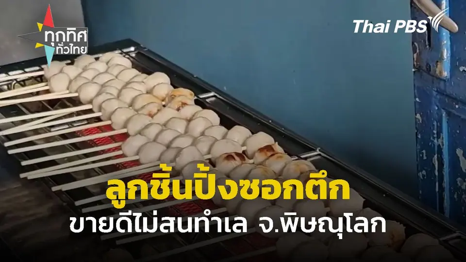ลูกชิ้นปิ้งซอกตึก สร้างเงินสร้างงาน จ.พิษณุโลก