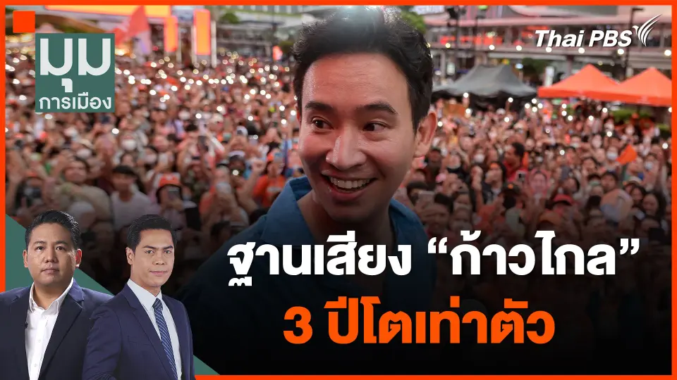 ฐานเสียง "ก้าวไกล" 3 ปีโตเท่าตัว