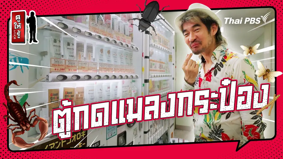 รู้ให้ลึกเรื่องญี่ปุ่น :   ตู้กดแมลงกระป๋องอัตโนมัติในญี่ปุ่น