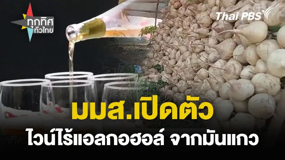 มมส.เปิดตัว ไวน์ไร้แอลกอฮอล์ จากมันแกว