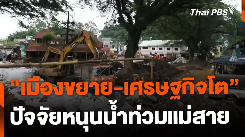 "เมืองขยาย-เศรษฐกิจโต" 2 ปัจจัยหนุนน้ำท่วมแม่สาย