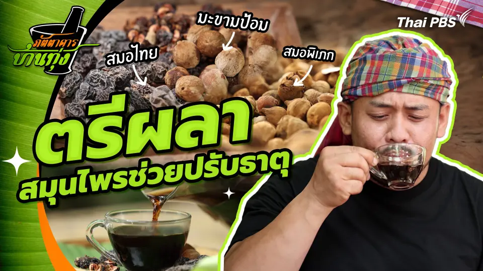 คลิปบ้านทุ่ง : "ตรีผลา" สมุนไพรช่วยปรับธาตุ