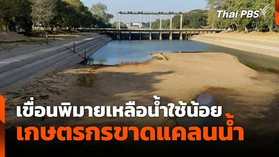 เขื่อนพิมายเหลือน้ำใช้น้อย เกษตรกรขาดแคลนน้ำ