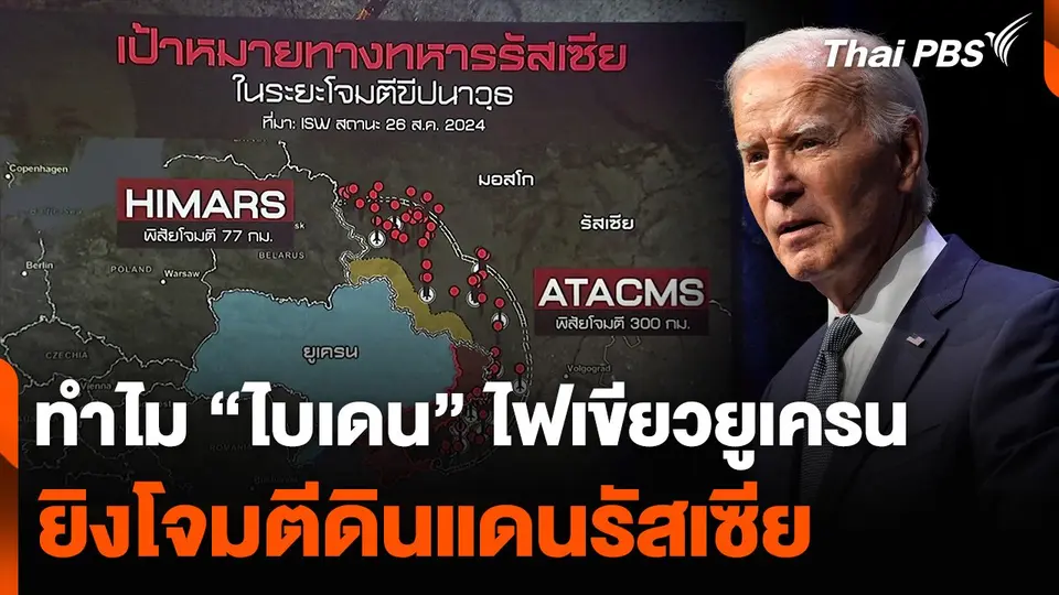 ทำไม “ไบเดน” ไฟเขียวยูเครน ยิงโจมตีดินแดนรัสเซีย