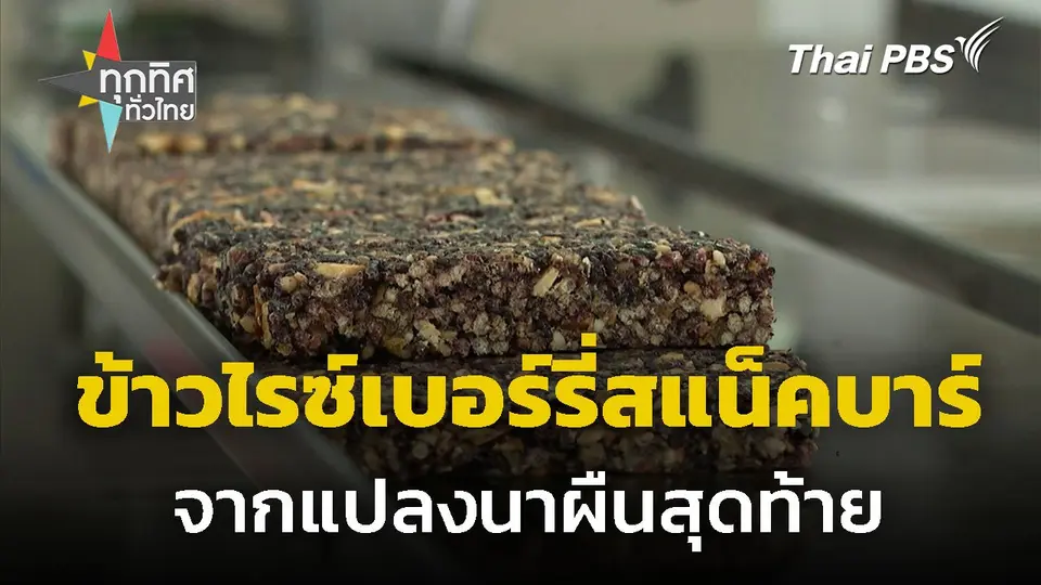 ข้าวไรซ์เบอร์รี่สแน็คบาร์ จากแปลงนาผืนสุดท้าย