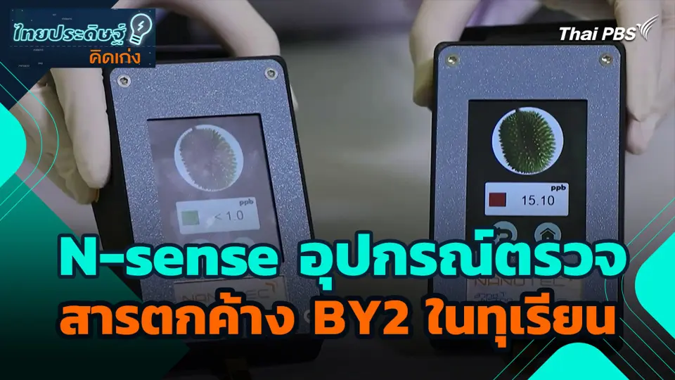 N-sense อุปกรณ์ตรวจสารตกค้าง BY2 ในทุเรียน