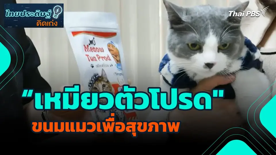 ไทยประดิษฐ์คิดเก่ง : "เหมียวตัวโปรด" ขนมแมวเพื่อสุขภาพ