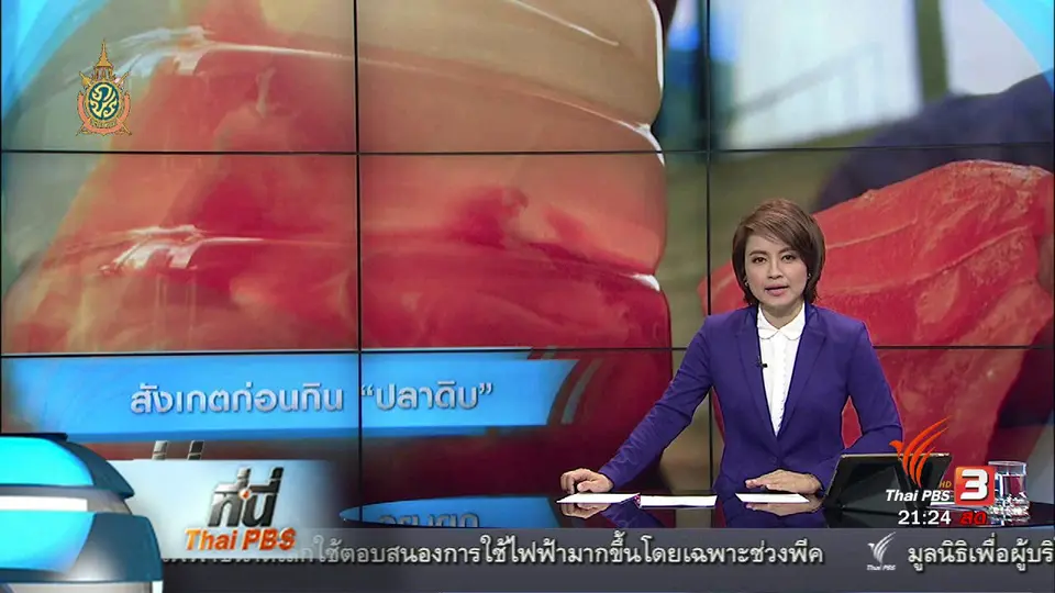 ที่นี่ Thai PBS  : หาสารปนเปื้อน "ปลาดิบ" ต้องตรวจในห้องแล็บ