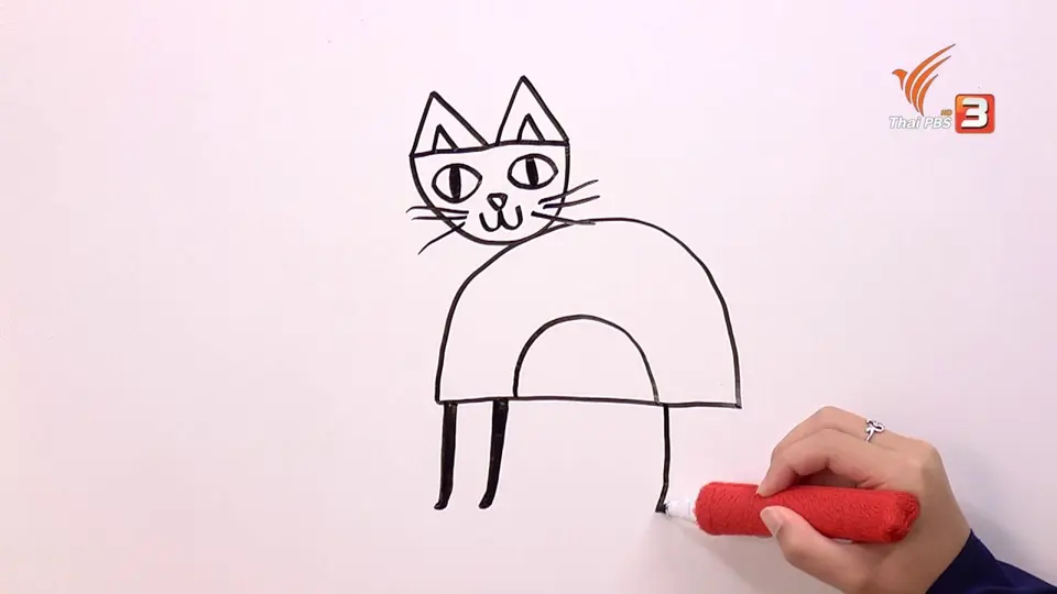 ขบวนการ Fun น้ำนม : พี่เอมวาดรูปแมว
