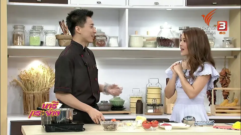 ครัวนารี : ซุปมะเขือเทศตุ๋นเนื้อวากิว